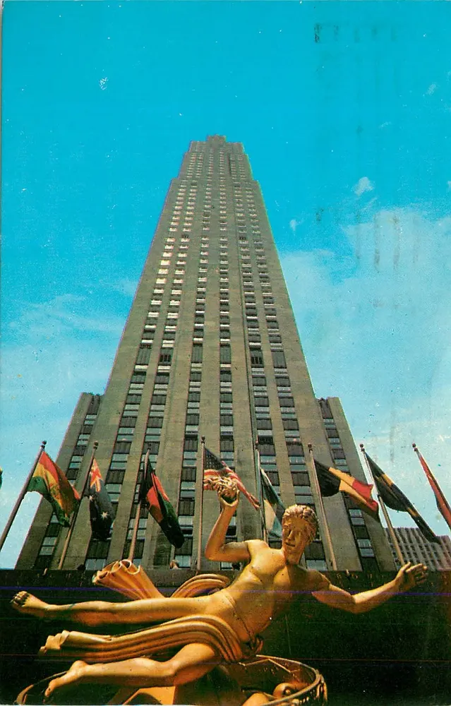 Edifício RCA — Nova York — Nesters's Map and Guide Corp - Frente