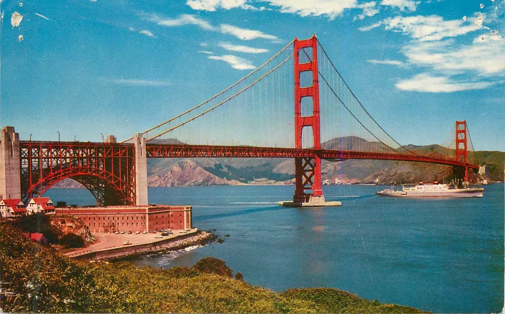 Ponte Golden Gate — San Francisco, Califórnia — editor desconhecido, n° C4705 - Frente