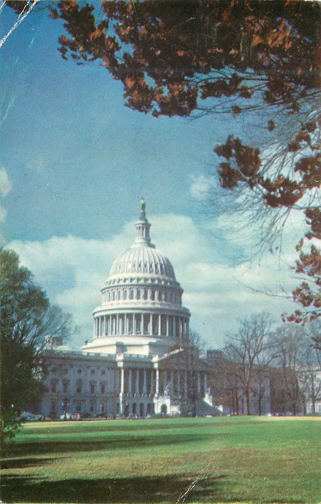 Capitol der Vereinigten Staaten — Washington D.C. — Kodachrome-Reproduktionen — PE-4 - Vorderseite