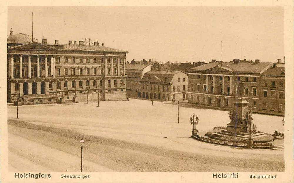 Helsinki - Senaatintori — Plaza del Senado — editor T 2185 - Anverso