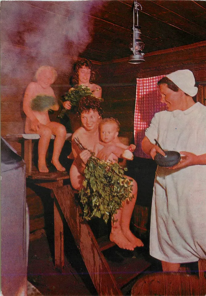 Sauna in Finnland — Geist der finnischen Sauna — Verlag C 32 - Vorderseite