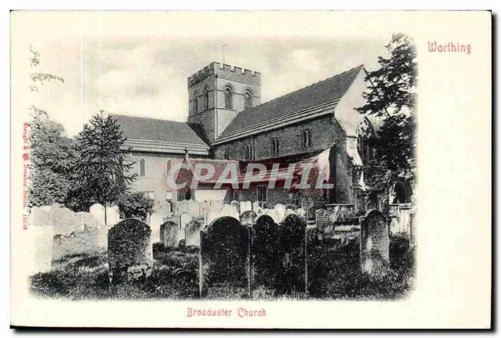 Iglesia de Broadwater — Worthing — Broadwater & Co. Ltd, n° 1619 - Anverso