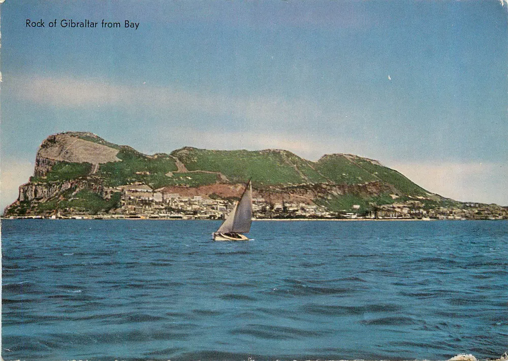 Rock of Gibraltar from Bay — Rock Photographic Service, No. 9 - Recto