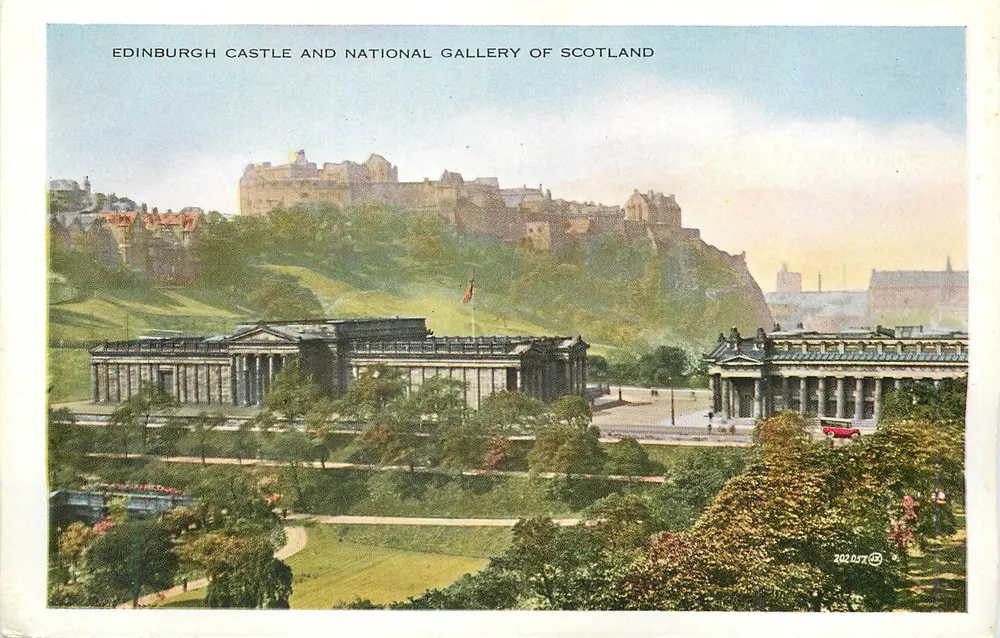 Edinburgh Castle und National Gallery of Scotland — 201057 - Vorderseite