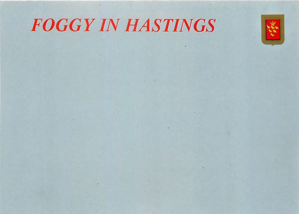 Foggy in Hastings — uitgever LEO CARDS, nr. 28748 - Voorkant
