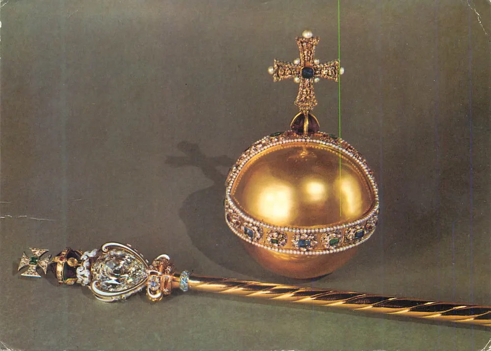 Orbe et sceptre du souverain — avec croix — éditeur Shenva, n° C.J.3 - Recto