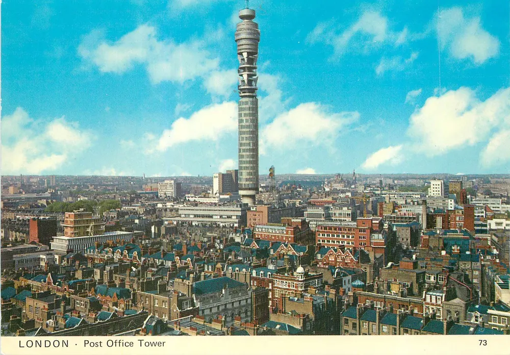LONDRES - Torre do Correio - Série de cartas postais de Charles Skilton n°73 - Frente
