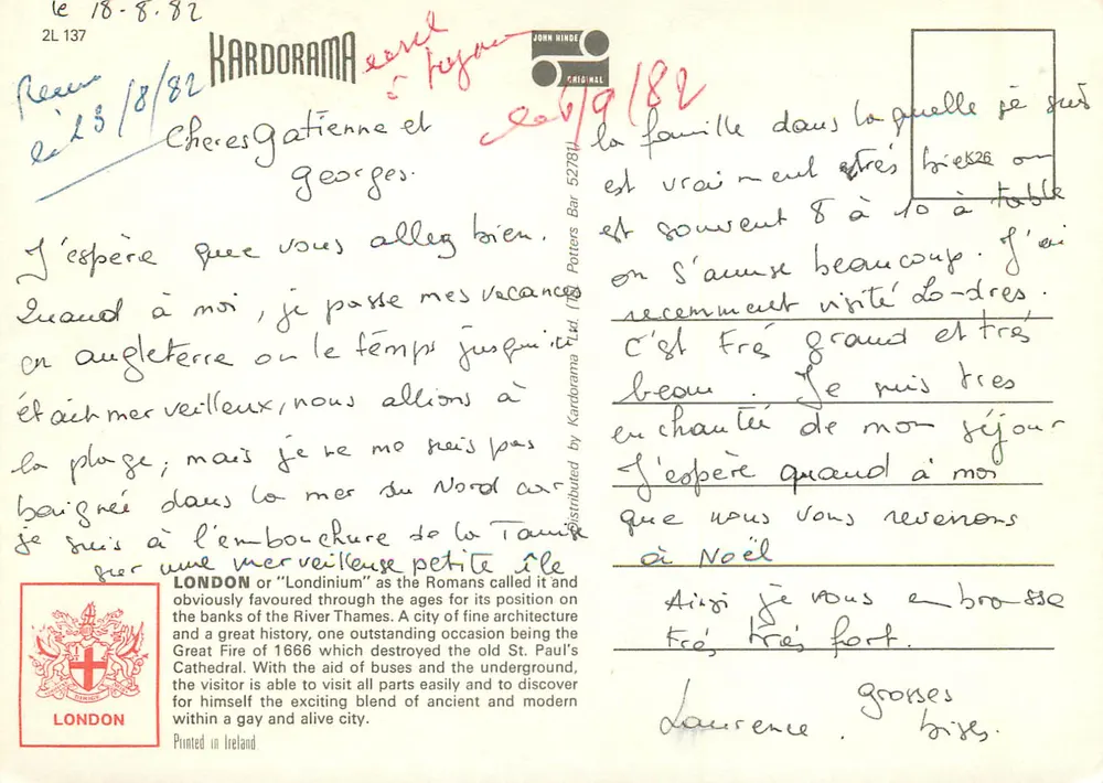 Londyn — Witaj z LONDON — wydawca Kardorama, nr 2L 137 - Rewers