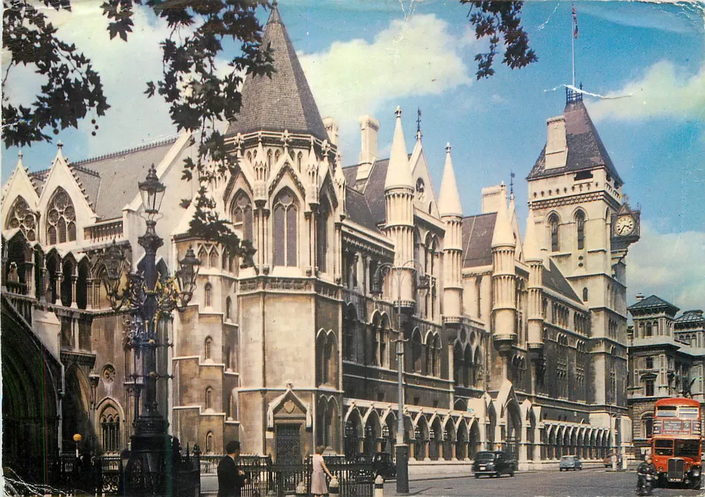 Royal Courts of Justice, Strand, London — Verlag Dixon-Lotus, Nr. PLO/86152 - Vorderseite