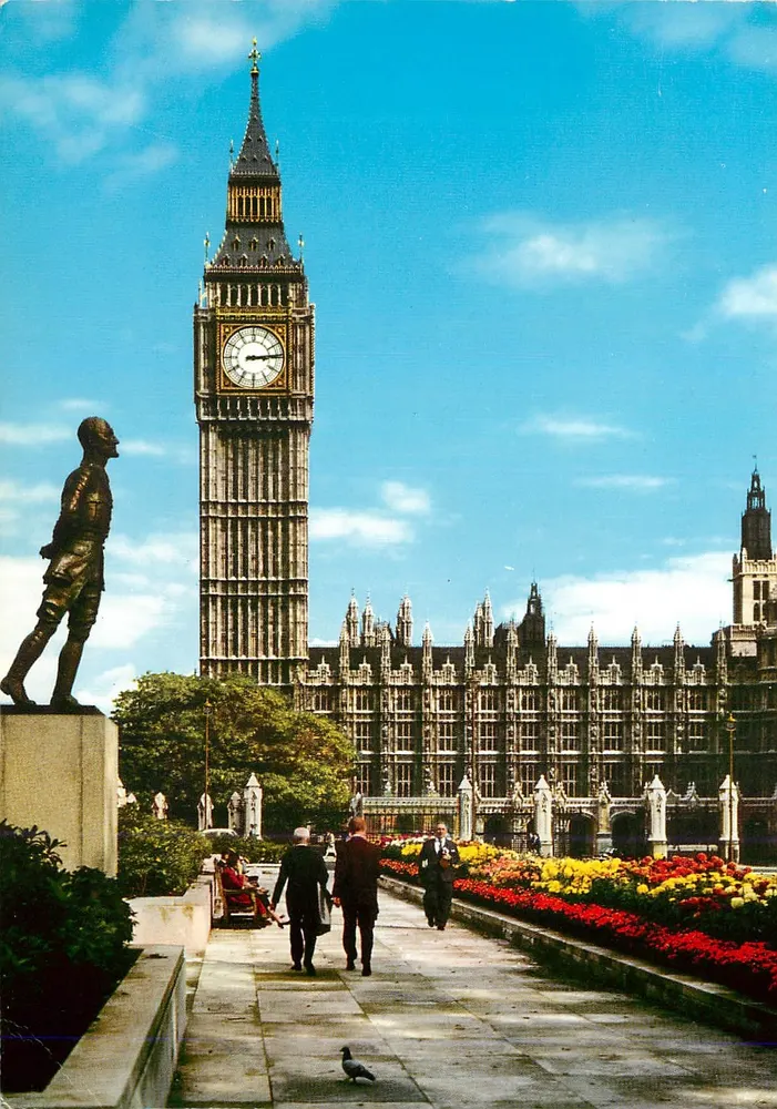 Big Ben — Londres — fotografado por John Hinde, publicado por John Hinde Limited - Frente