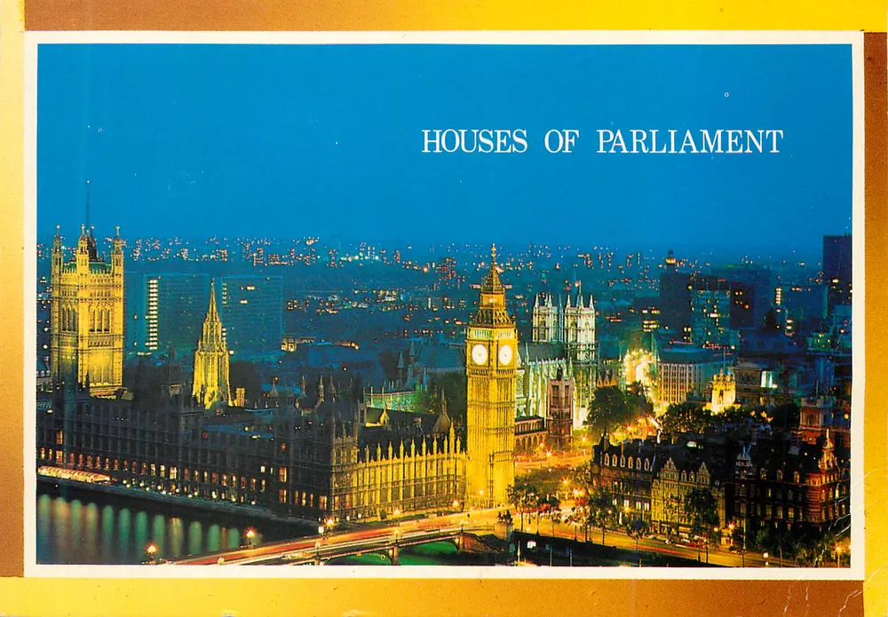 Houses of Parliament — vue nocturne — Thomas & Bernacci Ltd. - London - Recto