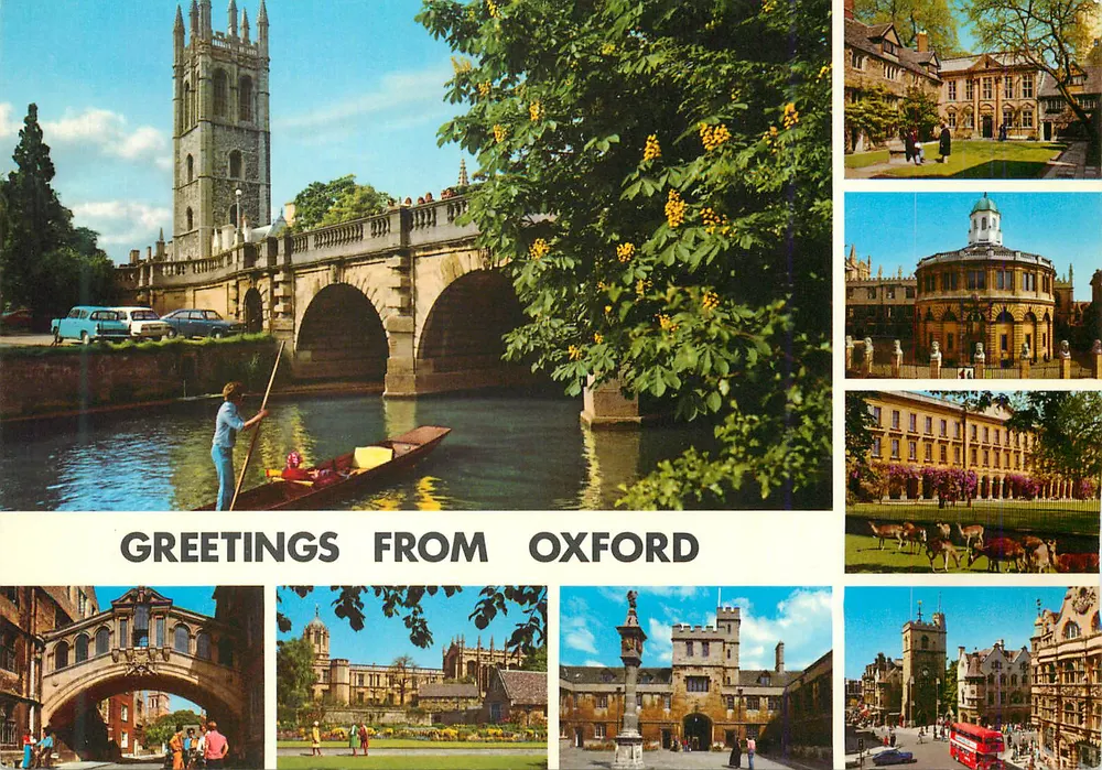 Oxford — Saudações de Oxford — John Hinde Original - Frente