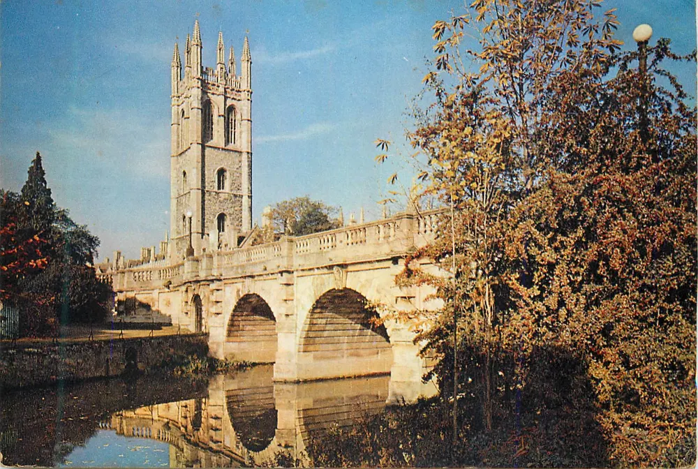 Wieża i most Magdalen — Oxford — J. Arthur Dixon, T.V. 471 - Awers