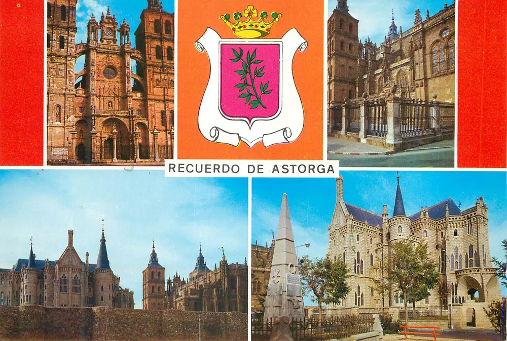 Astorga — Recuerdo de Astorga — Imp. A.G. Cobas, S.A. Barcelona - Vorderseite