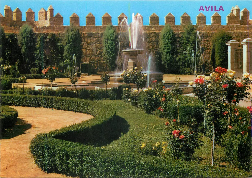 Avila — Gärten der Plaza Calvo Sotelo — Edition Paris - J. W. Ramond - Vorderseite