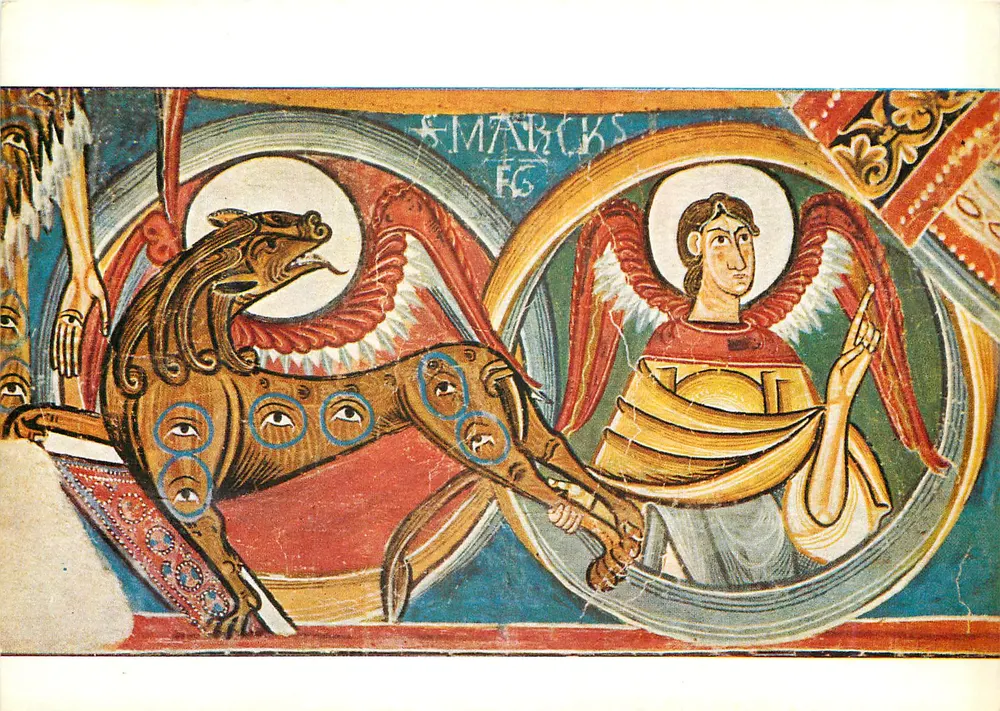 Sant Marc — Symbole de Saint Marc — Mestre de Sant Climent de Tàuïll - Recto
