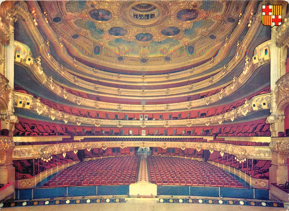 Barcelona — O Grande Teatro do Liceu — editor Beascoa, n° 208 - Frente