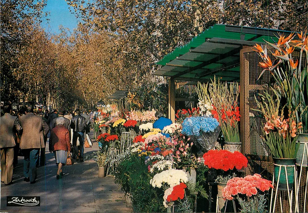 Rambla de las Flores — Barcelona — editor Zerkowitz n° 2.019 - Frente