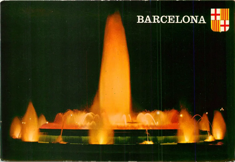 Monumentale Fontäne von Montjuïc — Barcelona — Verlag A.G. Cobes S.A. n°154 - Vorderseite
