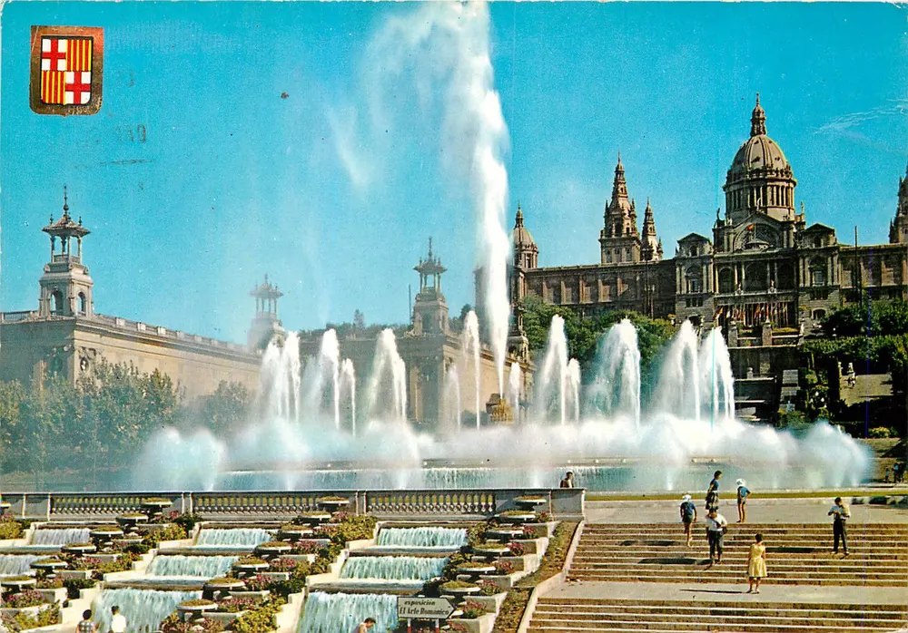 Fontaine Monumentale und Palais National de Montjuïch — Éditions ORO, n° 148 - Vorderseite