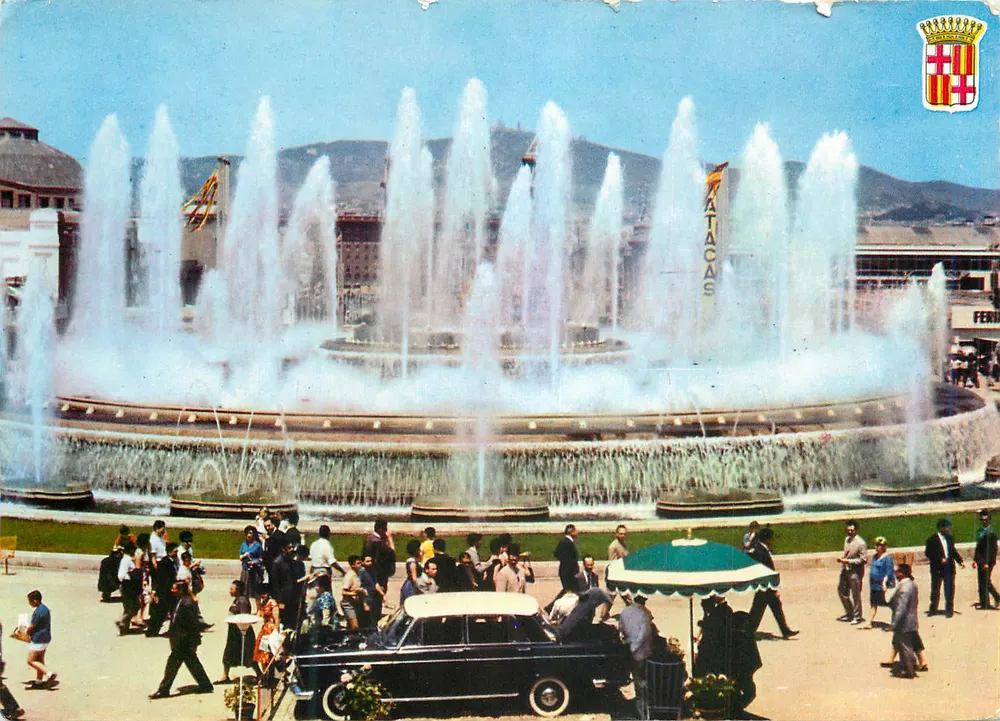 Fontaine monumentale de Montjuïch — Barcelona — Photo G. Costa - Roger - Recto