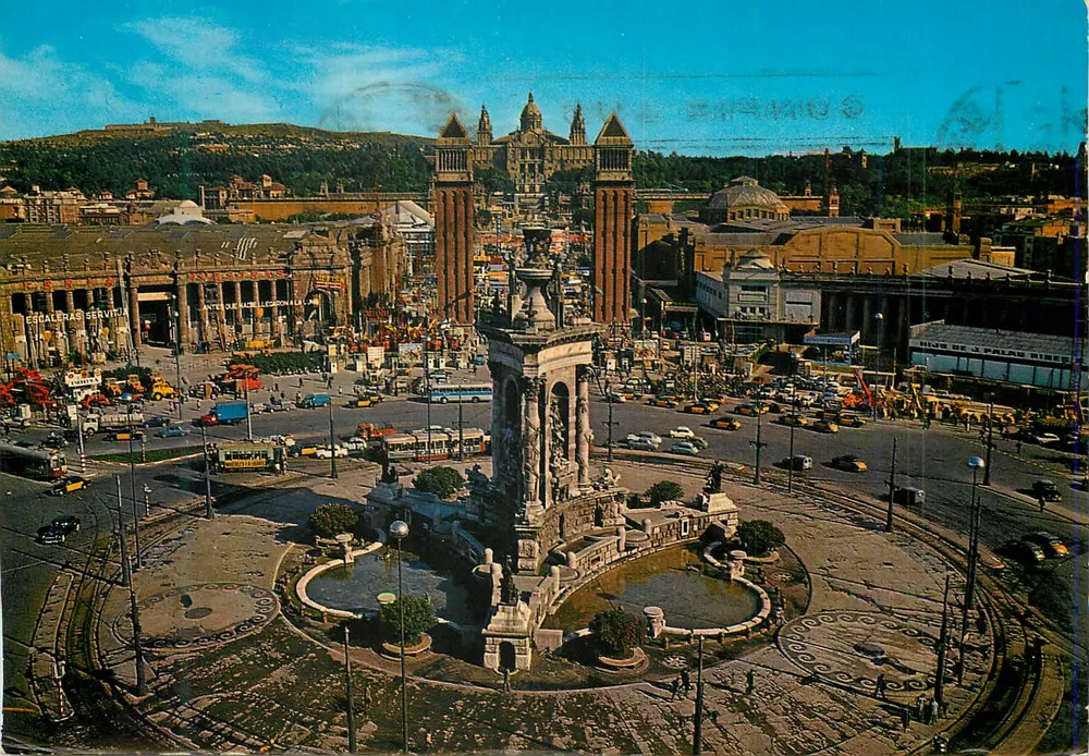 Barcelona — Plaza de Catalunya — Vision-Color Barcelona N.º 21 - Anverso