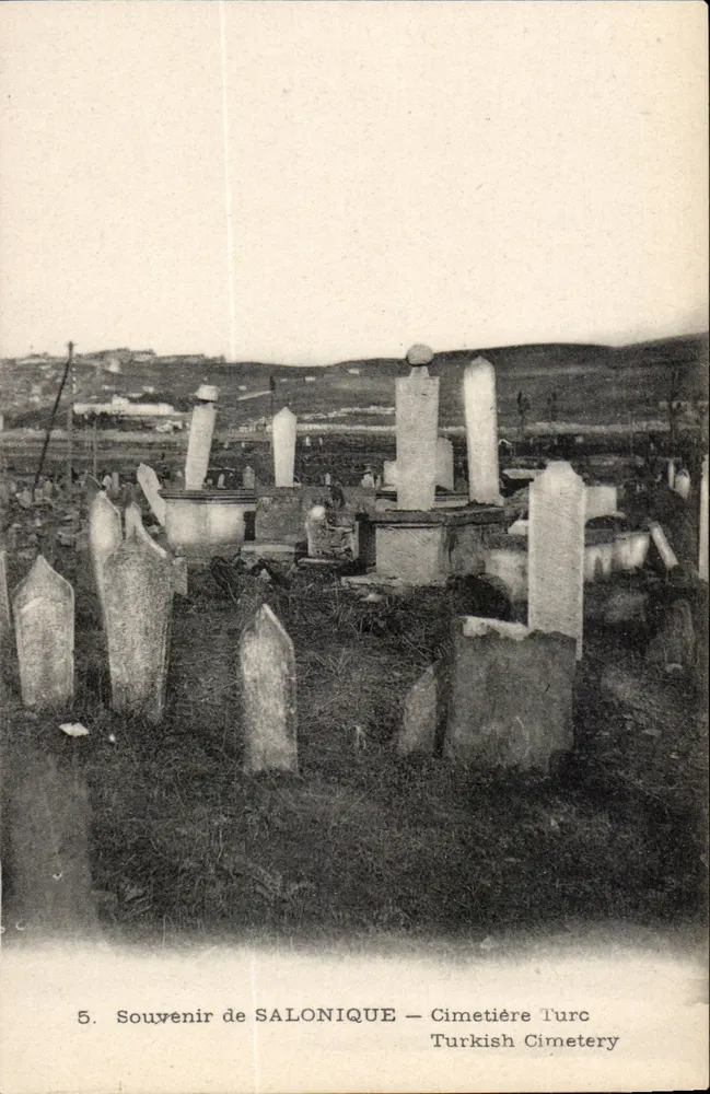 Türkischer Friedhof — Salonika — Verleger: Papeterie Tchaoussi - Vorderseite