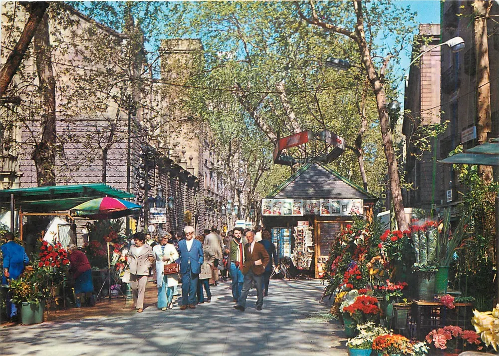 Rambla das flores — Barcelona — Éditions A. Campaña N.º B.019 - Frente