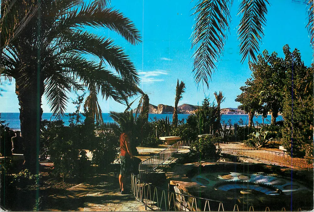 Benidorm — vista do jardim e do mar — Foto Rueck N°23 - Frente