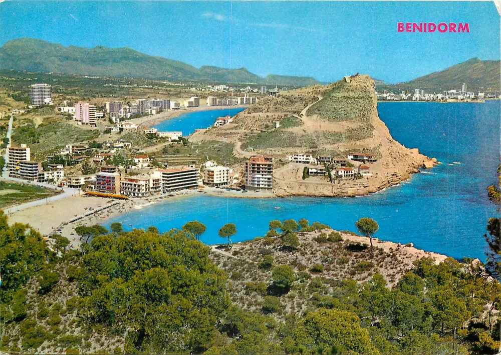 Benidorm — vista panorâmica da costa — Fotografía Hnos. Callosa - Frente