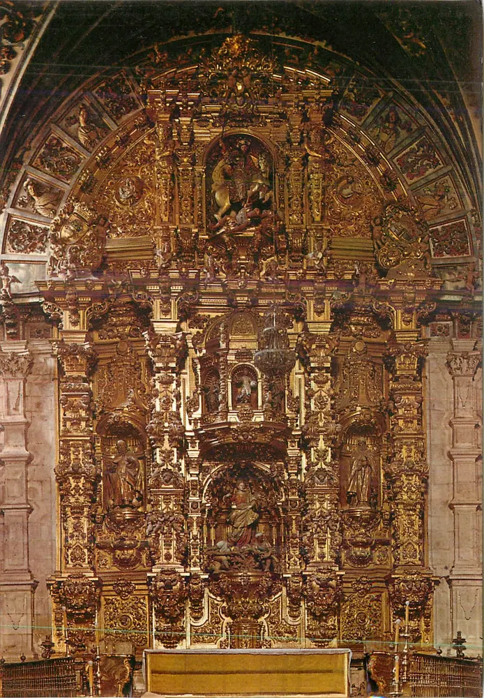 Burgos (Catedral) — Retablo de Santa Tecla (siglo XVIII) — Ediciones A. Esperon, Madrid - Anverso