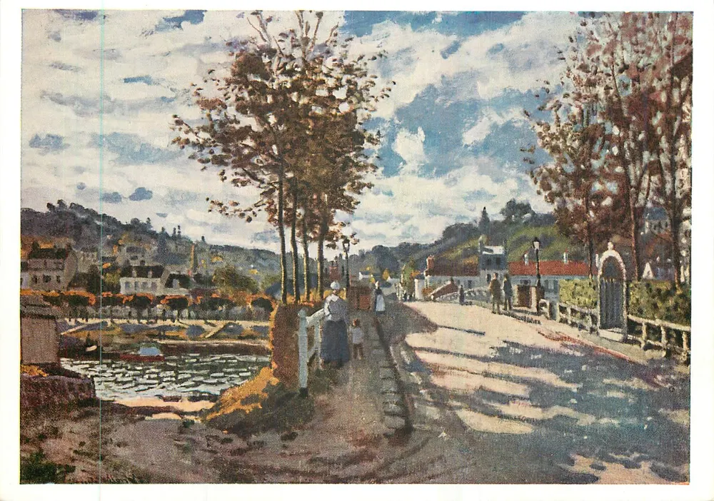Die Seine in Bougival — Claude Monet — Soho Card 393 - Vorderseite