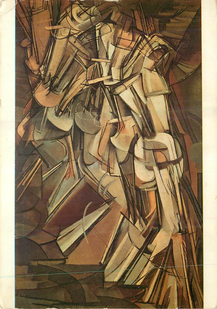 Naakt figuur dat een trap afdaalt — Marcel Duchamp (1887-) — Éditions Nomis, Parijs - Voorkant
