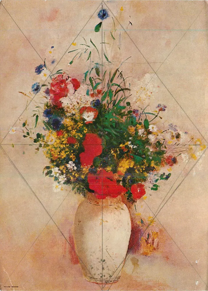 Arranjo de flores em um vaso chinês — Odilon Redon, 1840-1916 — The Metropolitan Museum of Art - Frente