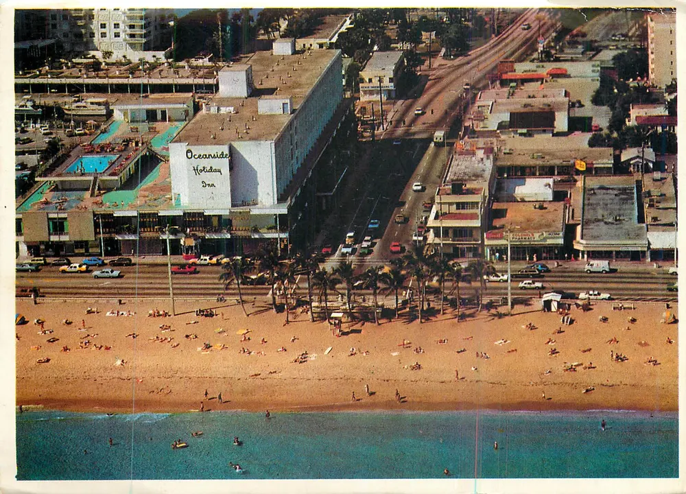 Oceanwide Holiday Inn — Strand und Straße — Gulfstream Card Co. Inc. CD354 - Vorderseite