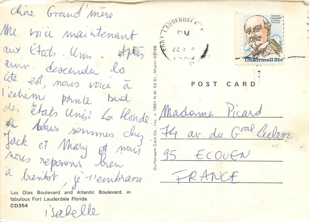 Oceanwide Holiday Inn — Strand und Straße — Gulfstream Card Co. Inc. CD354 - Rückseite