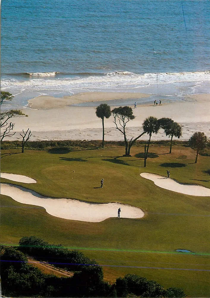 Vista do 10º green do golfe de Hilton Head Island — Palmetto Dunes Resort — SouthArt Inc. n° A 159 - Frente