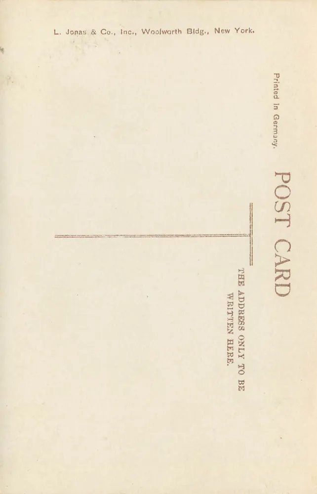Pennsylvania Railroad Station, New York — Luftaufnahme — L. Jonas & Co., Inc., n° 213 - Rückseite
