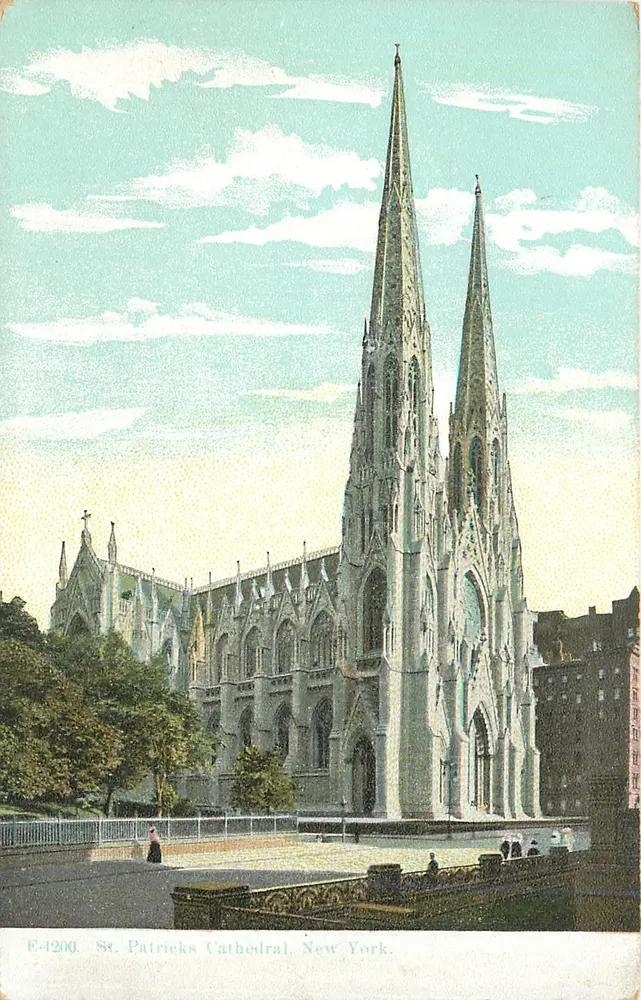 Catedral de St. Patrick, Nova Iorque — Editor F-1200 - Frente