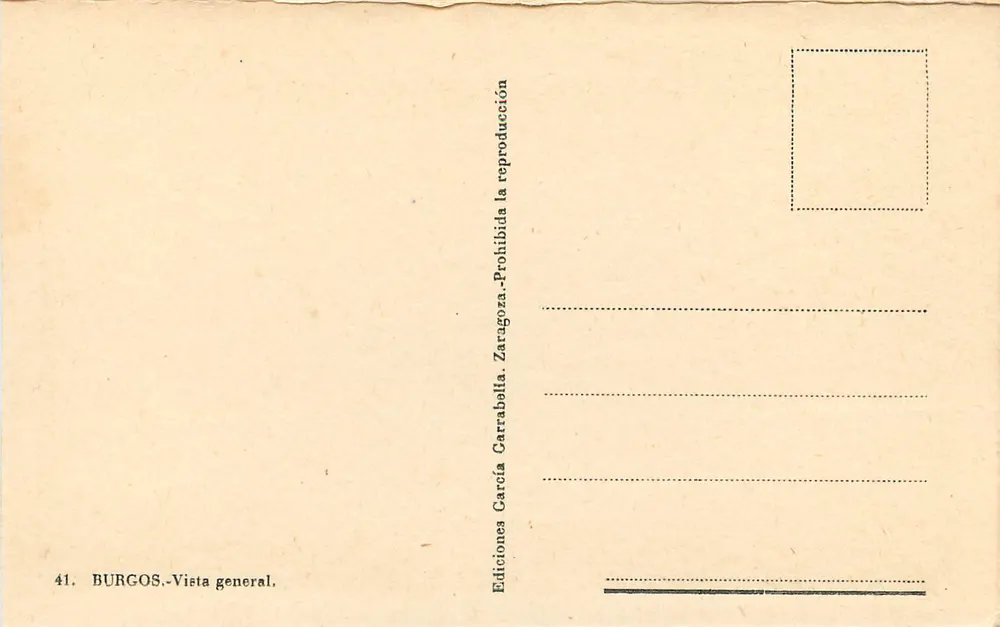 Burgos — Vue générale — Éditions García Carraballa, n° 41 - Verso