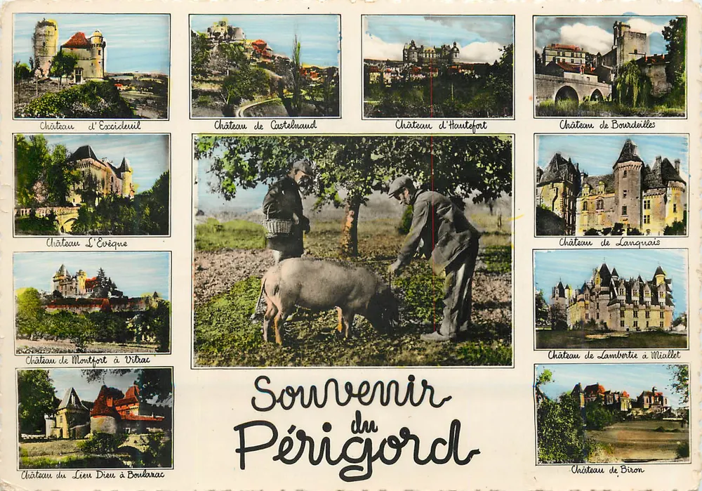 Schlösser des Périgord — Erinnerung an das Périgord — Ed. RENÉ, 8, r. Mouchy - Périgueux - Vorderseite