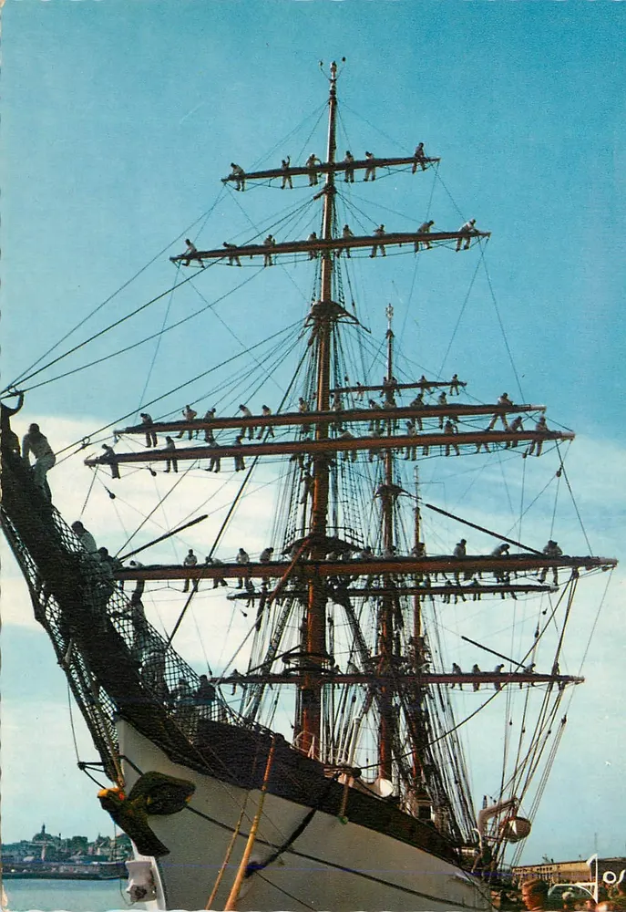 Großes Segelschiff in Saint-Malo — Éditions Iris JOS, Nr. MX 7507 - Vorderseite