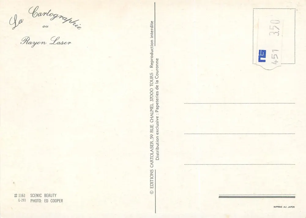 Rivière et fleurs de marguerite — vue naturelle — Éditions Cartolaser, n°1161 - Verso