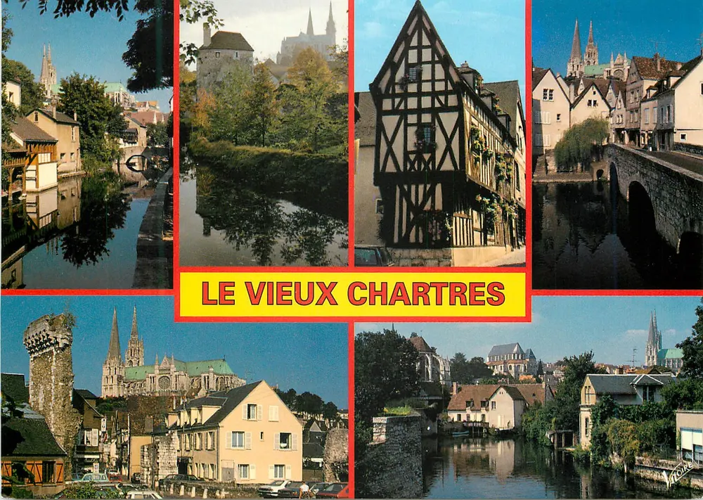 O Velho Chartres — Editora: Edições Valoire-Blois, N° de série 2/5937 A - Frente