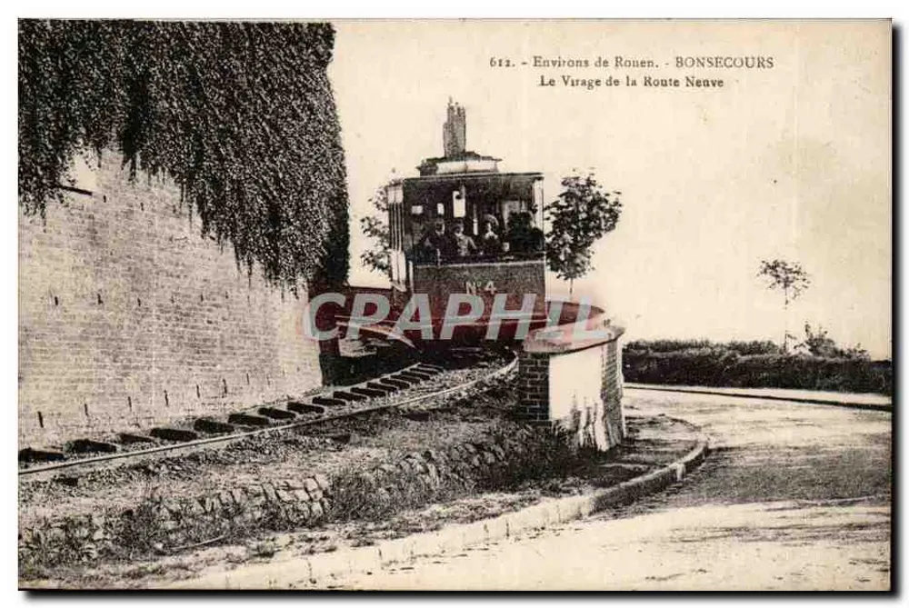 Environ de Ronen - Bonsecours - Le Virage de la Route Neuve — CRAPHIL - Recto