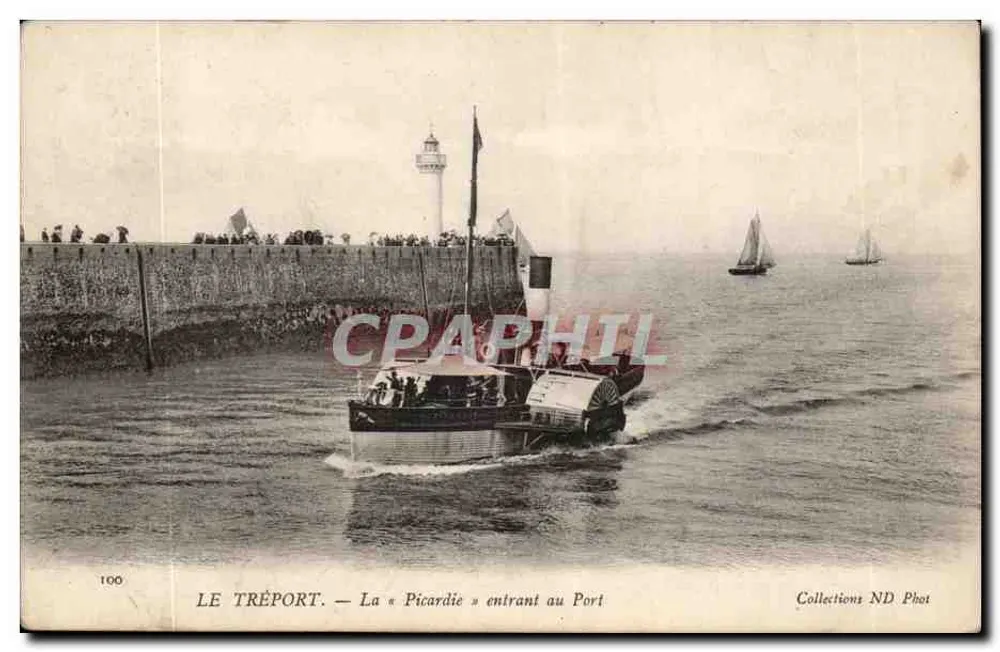 Le Tréport — La « Picardie » entrant au Port — Collections ND Phot - Recto