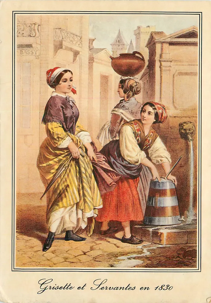 Grisette et Servantes en 1830 — Éditeur N°7687, Pays Basque (64) - Recto