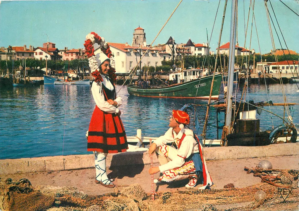 Dançarinos Bascos — St. Jean de Luz — Edições REX - Frente