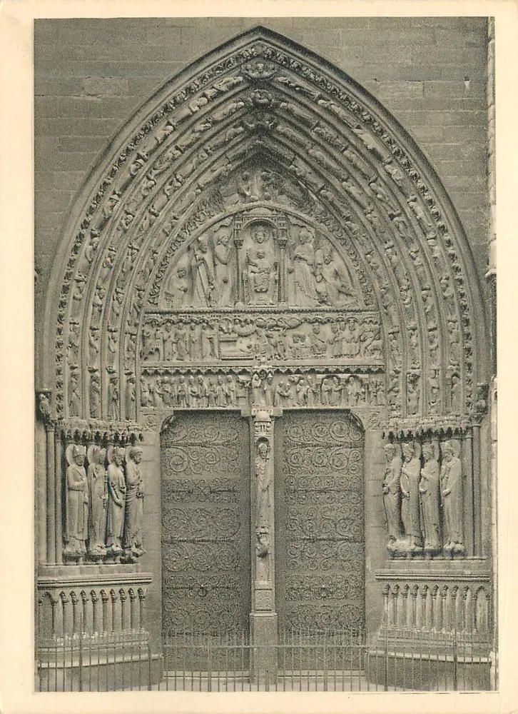 Portal Santa Ana — fachada ocidental — Edições « Tel », Paris - Frente