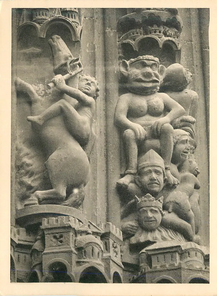 Portal des Letzten Gerichts — Details der Architraven der Hölle — Éditions Tel, Paris - Vorderseite